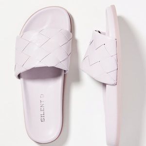 Anthropologie Silent D Woven Slide Sandal